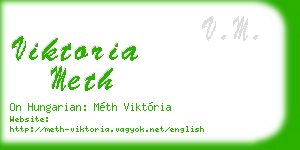 viktoria meth business card